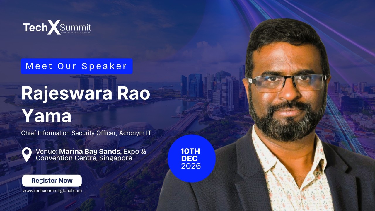 Raj Yama Takes the Stage at Tech X Summit Global 2026, Singapore