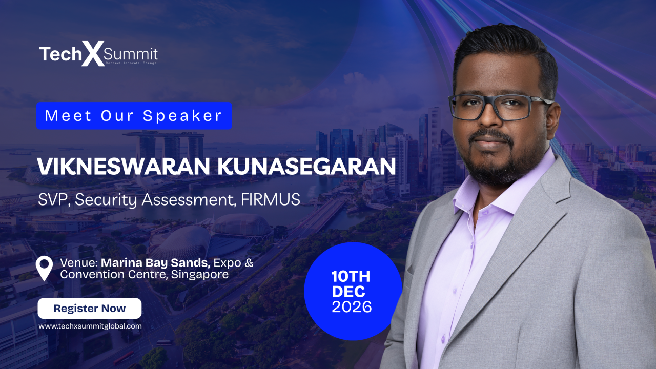 Vikneswaran Kunasegaran Takes the Stage at Tech X Summit Global 2026, Singapore